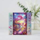 GARTEN DER VERLORENEN SCHATTEN - MYSTISCHE TREPPEN EINLADUNG (Stehend Vorderseite)