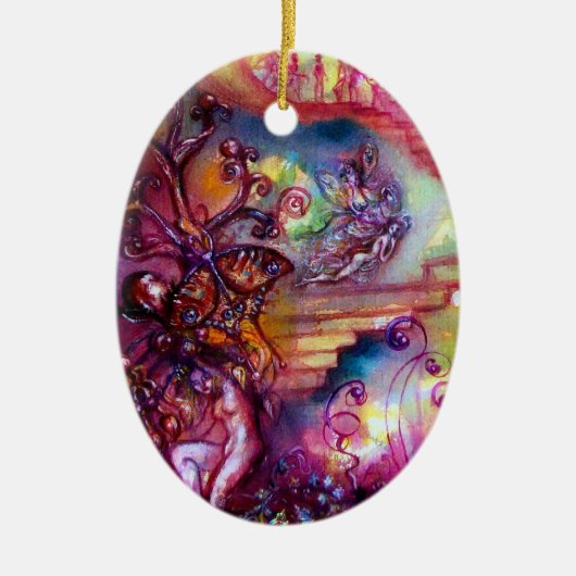 GARTEN DER VERLORENEN SCHATTEN - MYSTISCHE TREPPEN KERAMIK ORNAMENT (Vorne)