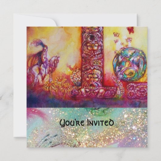 GARTEN DER VERLORENEN SCHATTEN - NACHT UND PFERD EINLADUNG (Vorderseite)