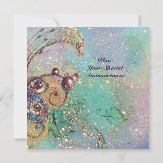 GARTEN DER VERLORENEN SCHATTEN - NACHT UND PFERD EINLADUNG (Rückseite)