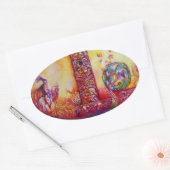 GARTEN DER VERLORENEN SCHATTEN / NACHT UND PFERD OVALER AUFKLEBER (Umschlag)