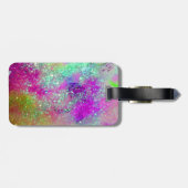 GARTEN DER VERLORENEN SCHATTEN - Rosa Lila Aqua Bl Gepäckanhänger (Rückseite horizontal)