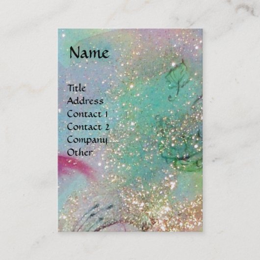 GARTEN DER VERLORENEN SCHATTEN, ROT DRAGON Blau FL Visitenkarte (Vorderseite)