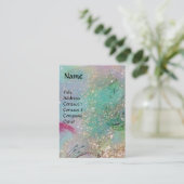 GARTEN DER VERLORENEN SCHATTEN, ROT DRAGON Blau FL Visitenkarte (Stehend Vorderseite)