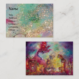 GARTEN DER VERLORENEN SCHATTEN, ROT DRAGON Blau Visitenkarte