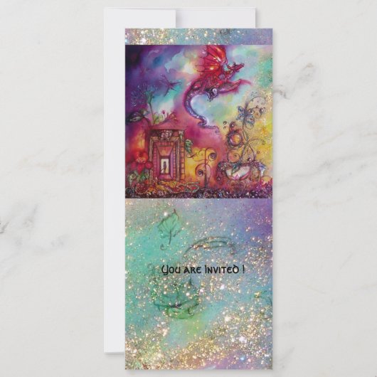 GARTEN DER VERLORENEN SCHATTEN - ROTER DRAGON FLIE EINLADUNG (Vorderseite)