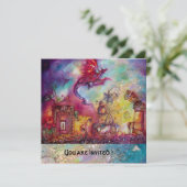 GARTEN DER VERLORENEN SCHATTEN - ROTER DRAGON FLIE EINLADUNG (Stehend Vorderseite)