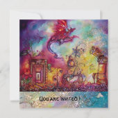 GARTEN DER VERLORENEN SCHATTEN - ROTER DRAGON FLIE EINLADUNG (Vorderseite)