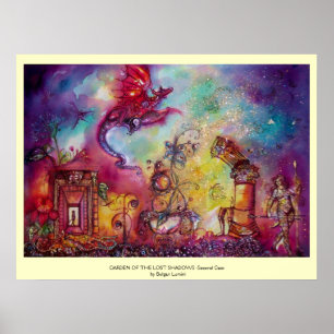 GARTEN DER VERLORENEN SCHATTEN - ROTER DRAGON FLIE POSTER