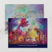 GARTEN DER VERLORENEN SCHATTEN - ROTER DRAGON FLIE POSTKARTE (Vorne/Hinten)