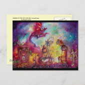 GARTEN DER VERLORENEN SCHATTEN - ROTER DRAGON FLIE POSTKARTE (Vorne/Hinten)