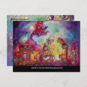 GARTEN DER VERLORENEN SCHATTEN - ROTER DRAGON FLIE POSTKARTE (Vorne/Hinten)