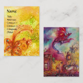 GARTEN DER VERLORENEN SCHATTEN - ROTER DRAGON FLIE VISITENKARTE (Vorne/Hinten)