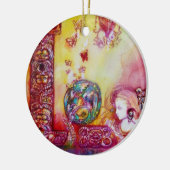 GARTEN DER VERLORENEN SCHATTEN- SCHALTFLÄCHE PFLAN KERAMIK ORNAMENT (Links)