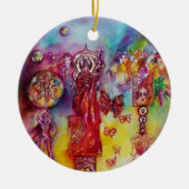 GARTEN DER VERLORENEN SCHATTEN- SCHALTFLÄCHE PFLAN KERAMIKORNAMENT (Vorne)