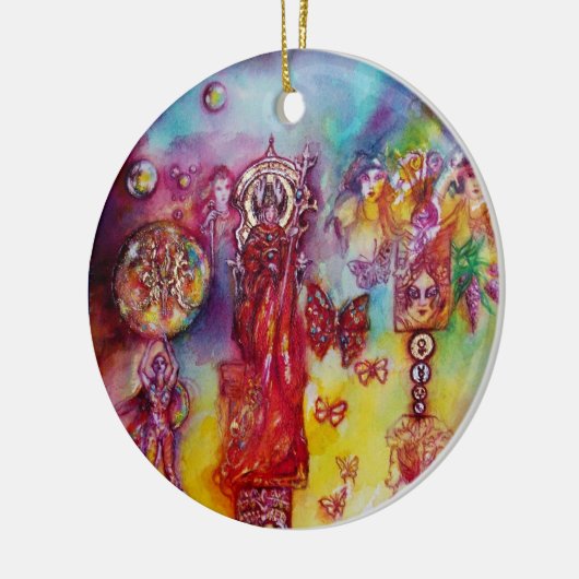 GARTEN DER VERLORENEN SCHATTEN- SCHALTFLÄCHE PFLAN KERAMIKORNAMENT (Links)