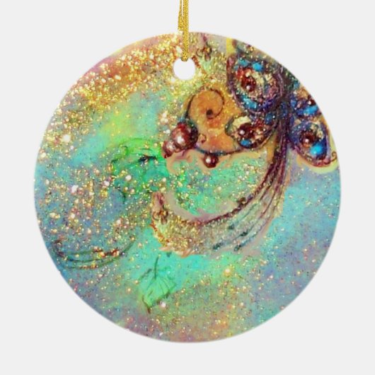 GARTEN DER VERLORENEN SCHATTEN- SCHALTFLÄCHE PFLAN KERAMIKORNAMENT (Hinten)