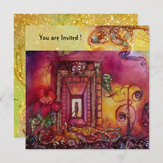 GARTEN DER VERLORENEN SCHATTEN - SCHLANGEN UND IGU EINLADUNG (Vorne/Hinten)