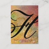 GARTEN DER VERLORENEN SCHATTEN - STERNSTEUERMONOGR VISITENKARTE (Rückseite)