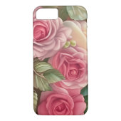 Garten der viktorianischen Rose - Pastellrosa Blum Case-Mate iPhone Hülle (Rückseite)