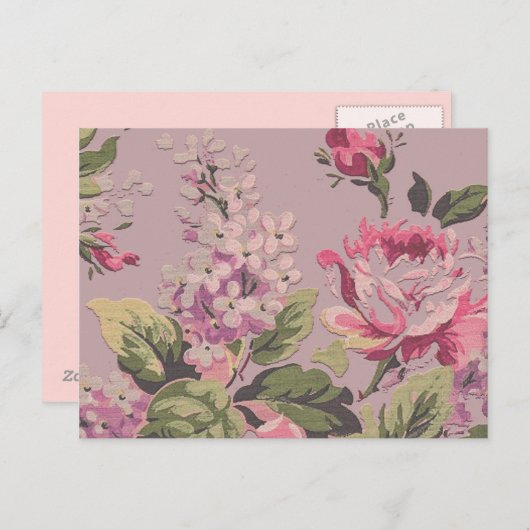 Garten der viktorianischen Rose Postkarte (Vorne/Hinten)