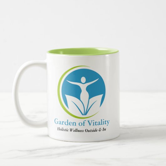 Gärten der Vitalität Unterschrift Tasse (Links)