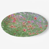 "Garten der wilden Blume" Pappteller (Schrägansicht)