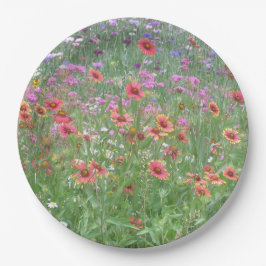 "Garten der wilden Blume" Pappteller