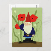 Garten des Gedenkens Gnome Postkarte (Vorne/Hinten)