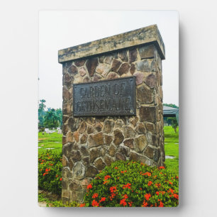 Garten des Gethsemane Park Fotoplatte