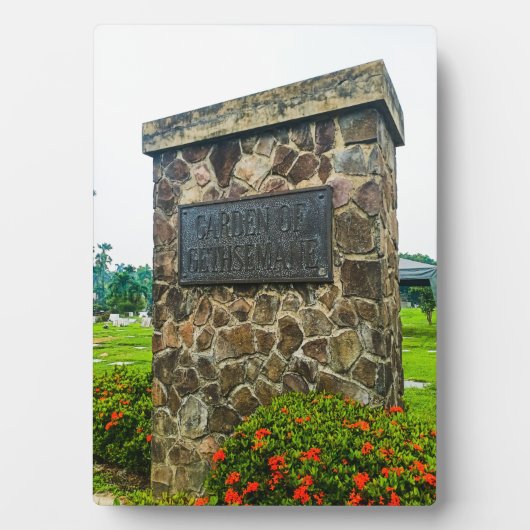 Garten des Gethsemane Park Fotoplatte (Vorderseite)