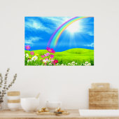 Garten des Glücks durch heilende Liebe Poster (Küche)