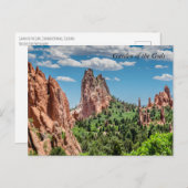 Garten des Gods Colorado Postkarte (Vorne/Hinten)