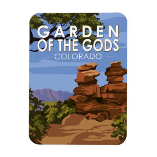 Garten des Gods Colorado Vintag Magnet