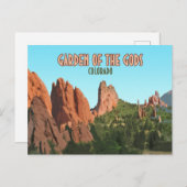 Garten des Gods Park Colorado Postkarte (Vorne/Hinten)