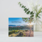 Garten des Götter Baum Sunburst gut Postkarte (Stehend Vorderseite)