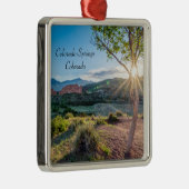 Garten des Gottes Bäume Sonnenaufgang Ornament Aus Metall (Rechts)