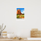 Garten des Gottes Colorado Reisedrucke Poster (Küche)
