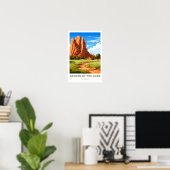 Garten des Gottes Colorado Reisedrucke Poster (Heimbüro)
