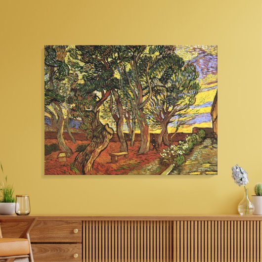 Garten des Heiligen-Paul-Krankenhauses von Vincent Leinwanddruck (Insitu (Wohnzimmer))