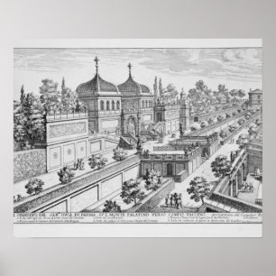 Garten des Herzogs von Parma auf dem Palatinerhüge Poster