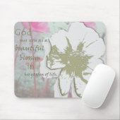 "Garten des Lebens" digitale Collage Mousepad (Mit Mouse)