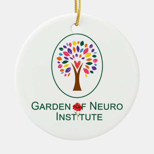 Garten des Neuroinstituts Keramik Ornament (Vorne)