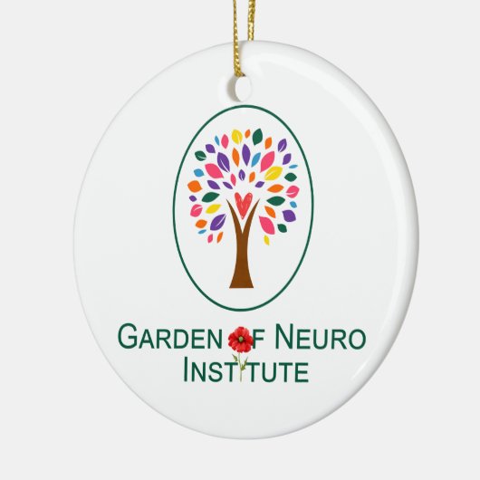 Garten des Neuroinstituts Keramik Ornament (Links)
