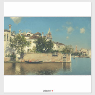 Garten des Palazzo Vendramin in Venedig Aufkleber