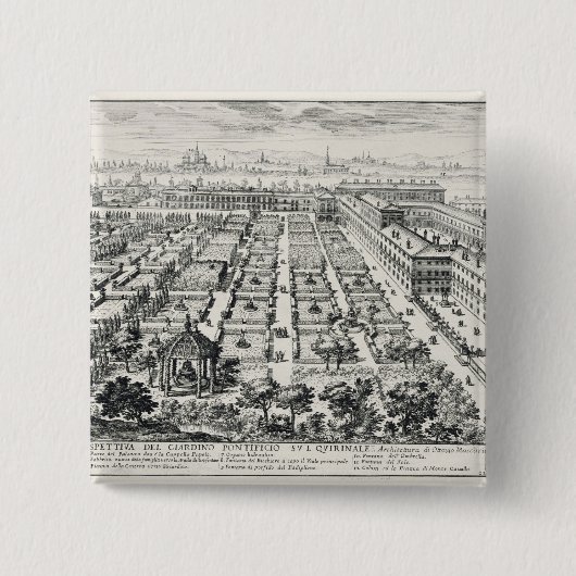 Gärten des Quirinale, von 'Li Giardini di Rom Button (Vorderseite)