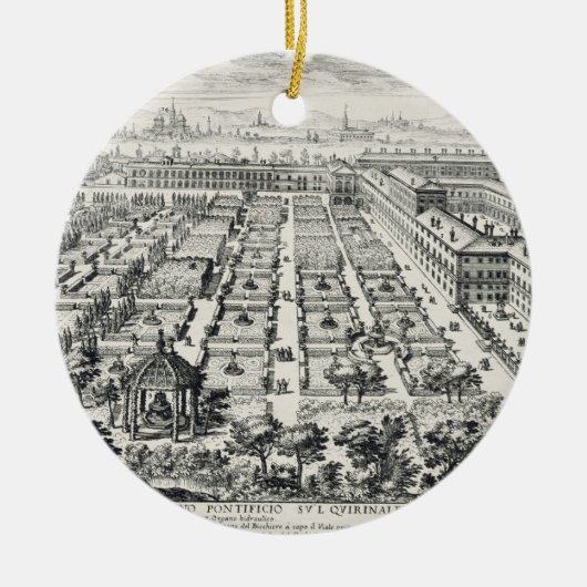 Gärten des Quirinale, von 'Li Giardini di Rom Keramikornament (Vorne)