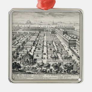 Gärten des Quirinale, von 'Li Giardini di Rom Ornament Aus Metall