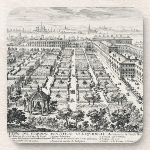 Gärten des Quirinale, von 'Li Giardini di Rom Untersetzer
