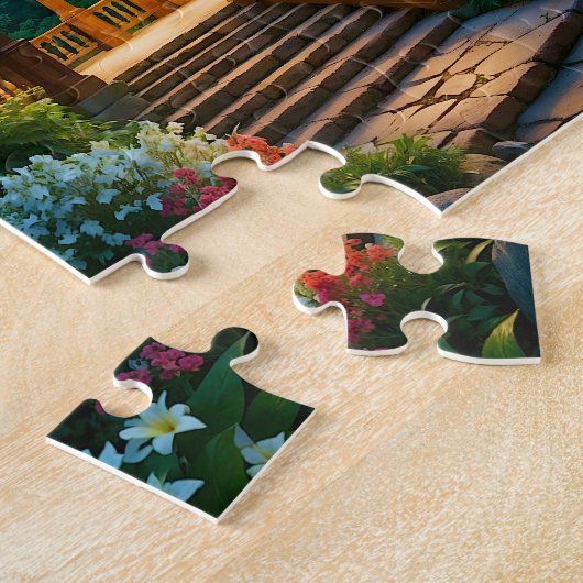 Garten des ruhigen Nachts-Puzzles (1) Puzzle (Seite)